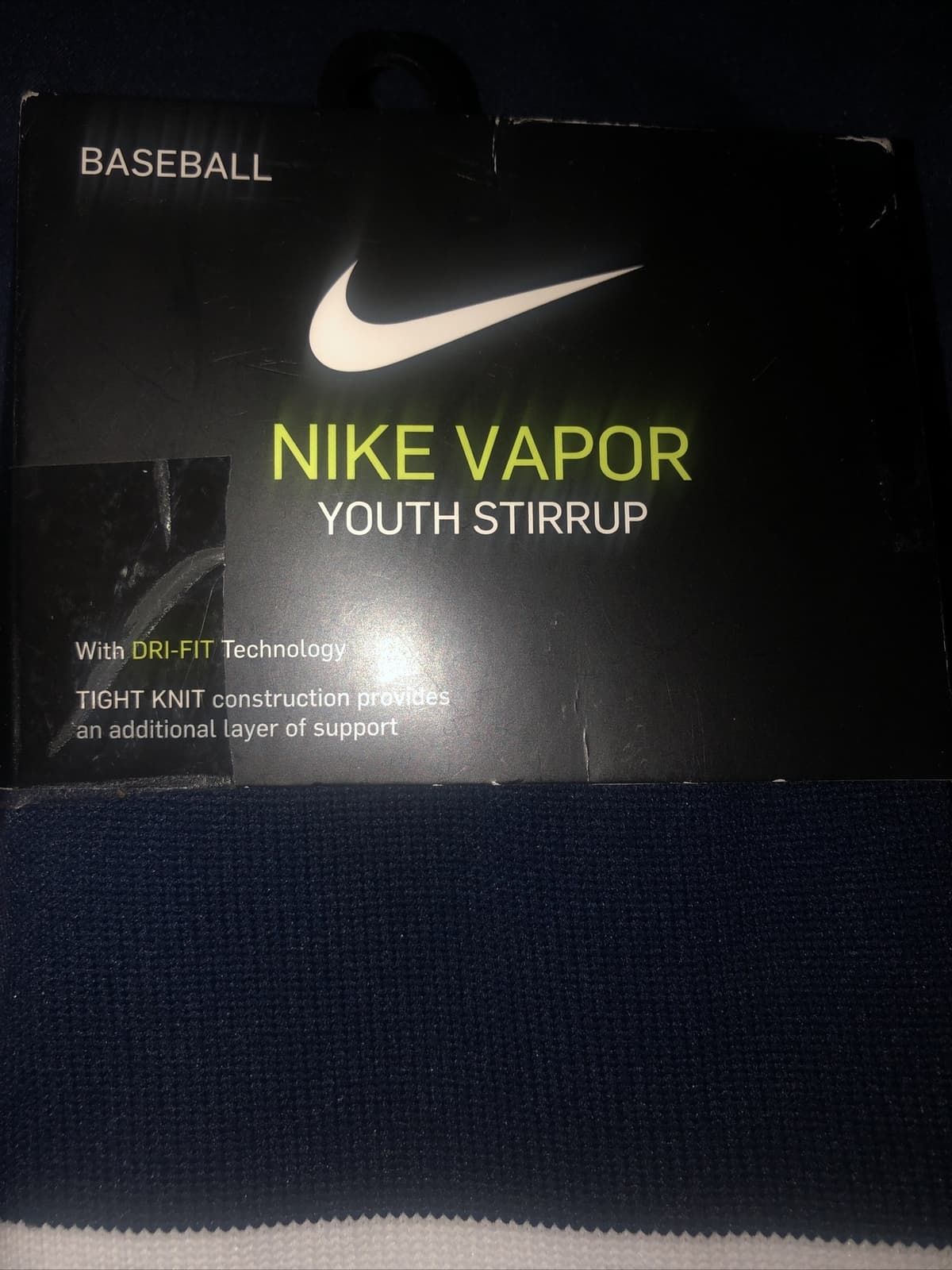 Nike Youth Vapor Stirrup Socks Navy Blue One Size MSRP $15 Baseball Softball New 6