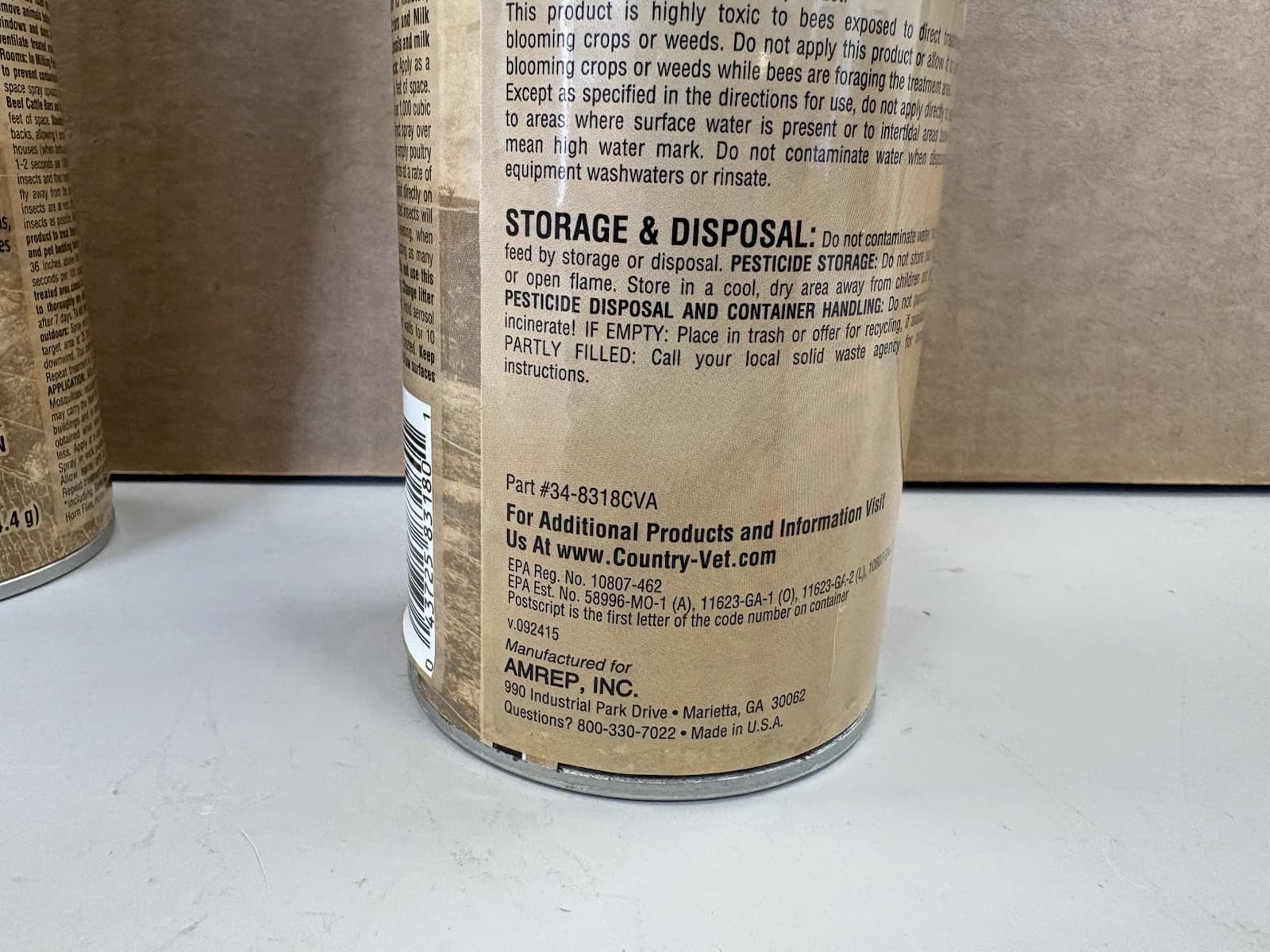 Lot of 2 Country Vet CV-80D Mosquito Fly Spray Barn Insecticide Farm Dairy 4