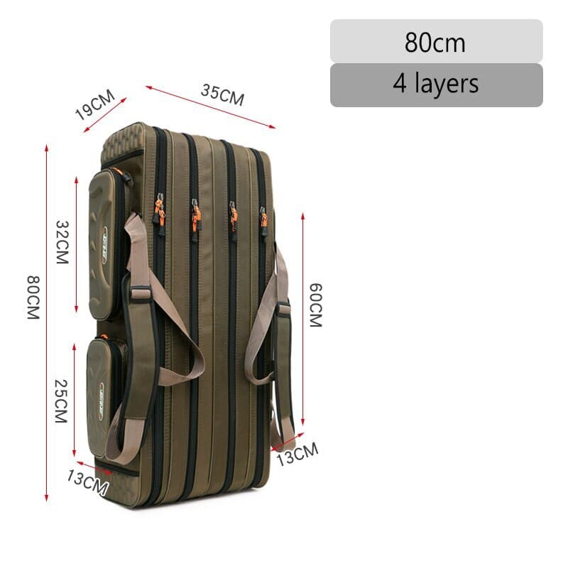 Fishing Rod Storage Bags 100/120/130CM Fish Pole Tools Bag Case Multifunctional