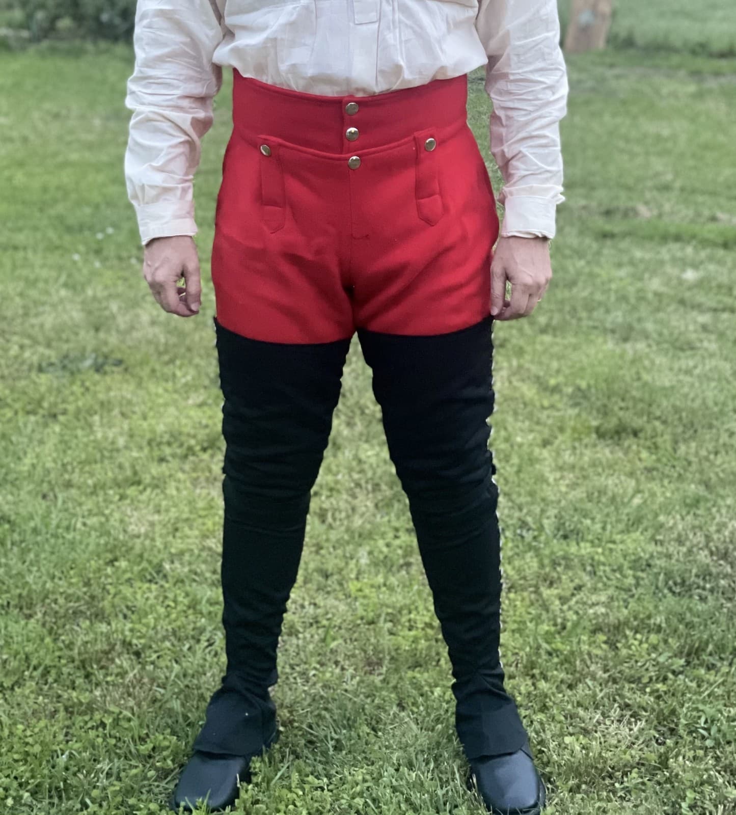 Black Over-The-Knee Gaiters - F&I, Revolutionary War 3