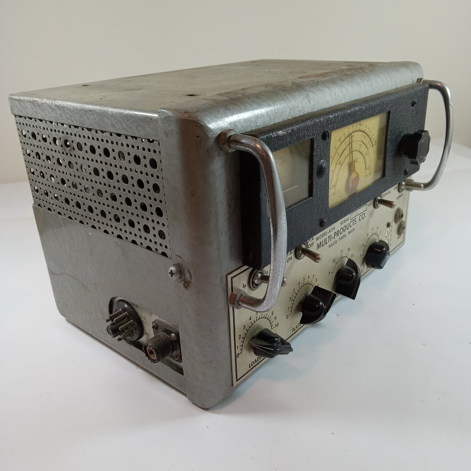 Eimac Portable Transmitter Model A54 Ham Amateur No Power Cord so Untested 2