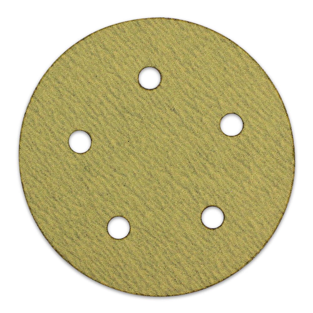 100 Pack - 5" Inch 5 Holes 40 Grit Hook & Loop Sanding Discs Orbital DA Disks 6