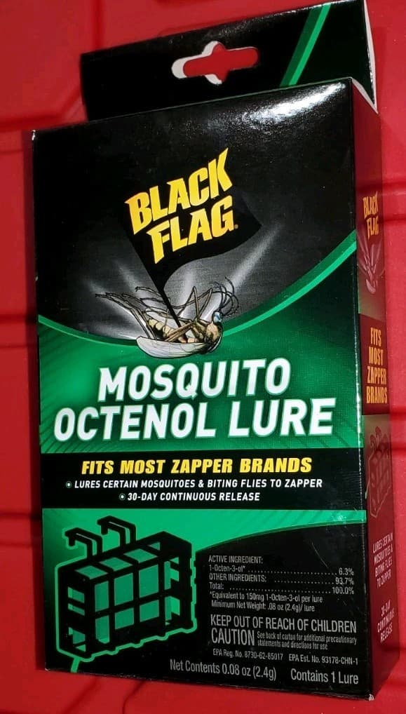 2 PACK - BLACK FLAG MOSQUITO OCTENOL LURES - BZ-OCT1 - FITZ MOST ZAPPER BRANDS  2
