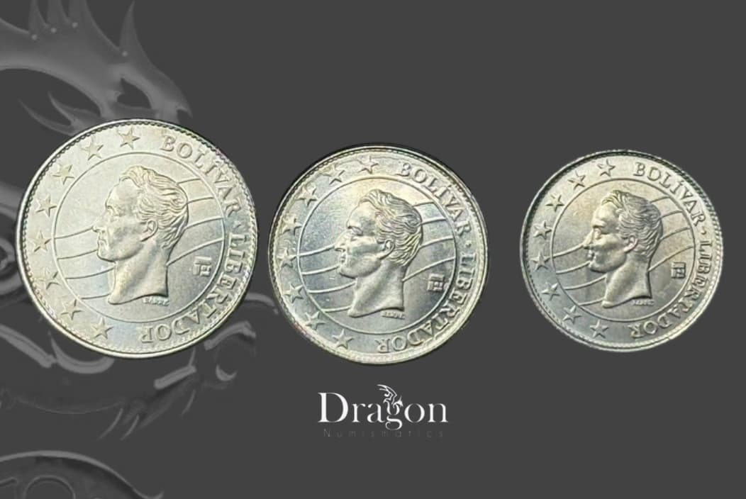 VENEZUELA COMPLETE FULL COIN SET 10 - 50 - 100 Bolivares 2016 UNC LOT OF 3 COINS 2