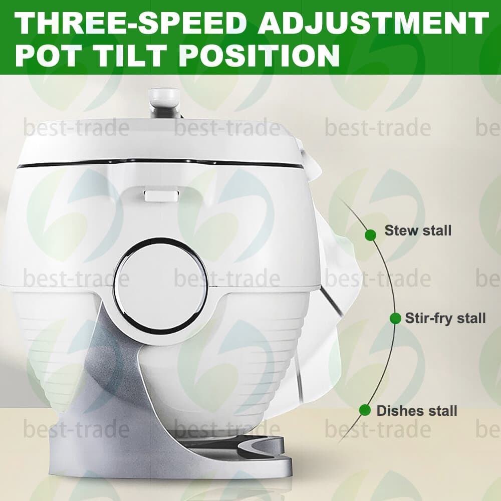 1000W Automatic Cooking Machine 6L Auto Stir Fry Wok Fried Rice Cooker Fryer 5