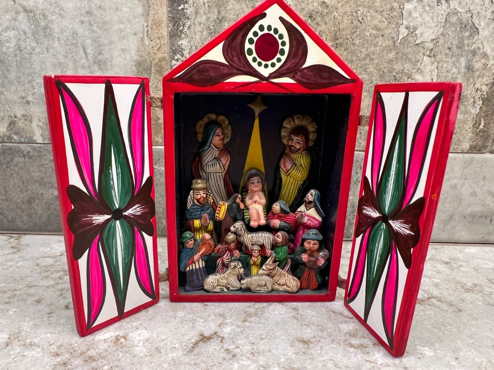 Peruvian Folk Art  Nativity Retablo 2