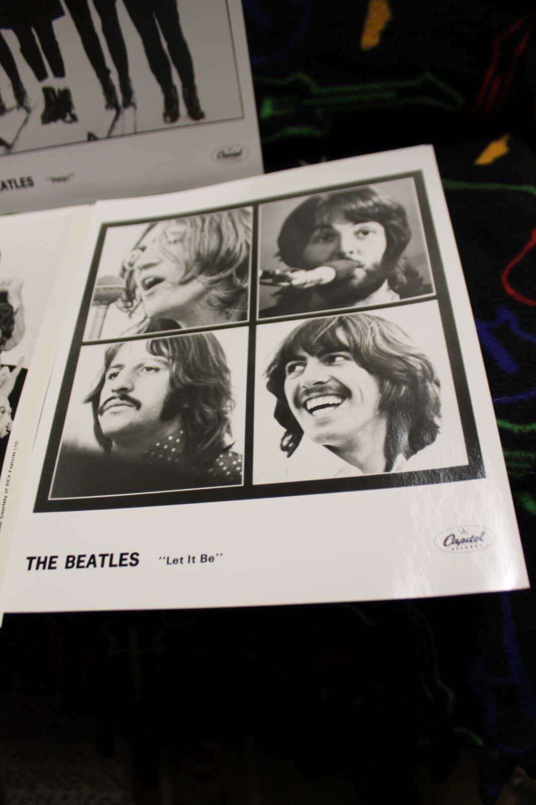 BEATLES 1982 Reel Music CAPITOL Records ADVERTISING Movie PHOTOS Press SET of 5 6