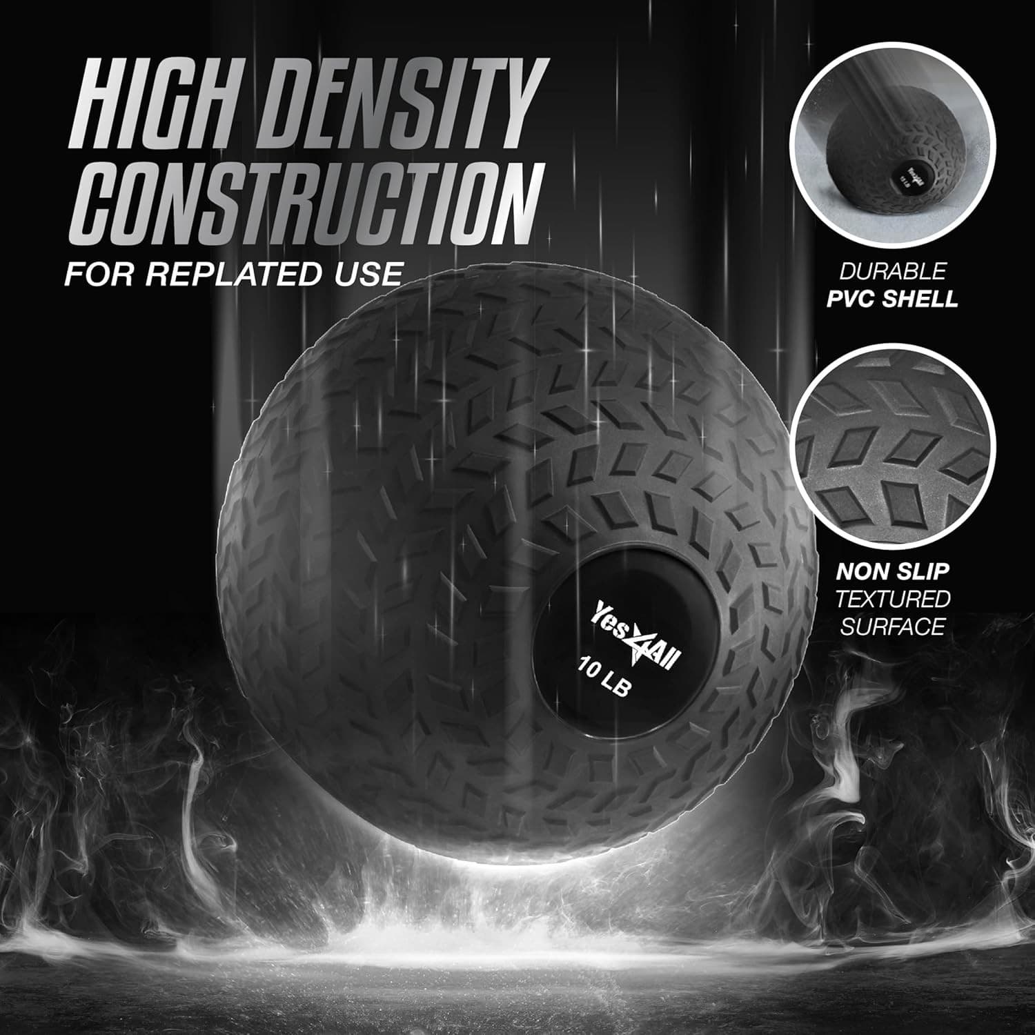 High-Density Sand-Filled Slam Balls for Full-Body Workouts – 10 to 40lbs 5