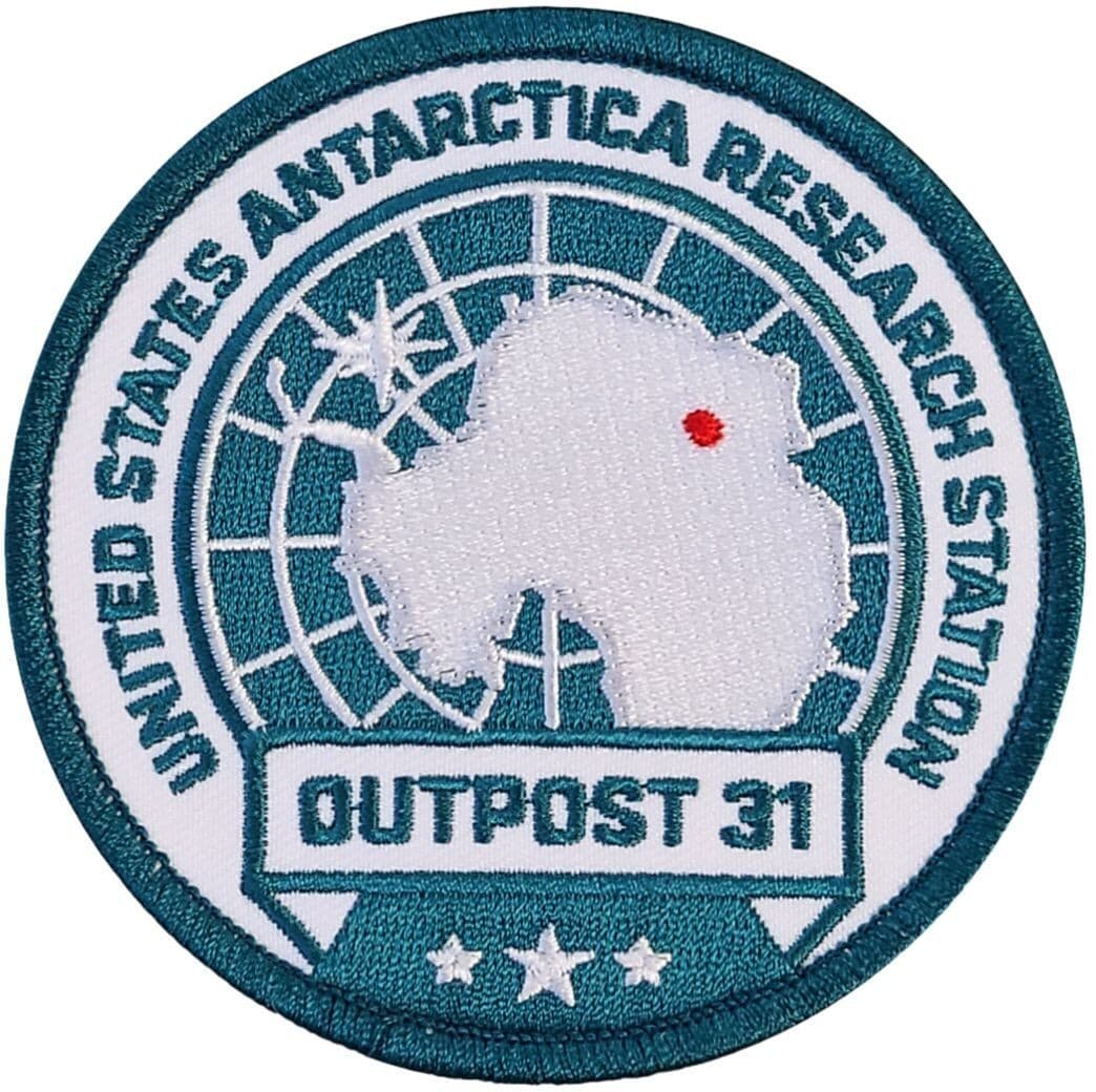 Antarctic Research Station Outpost 31 Patch | 2PC  iron on or Sew  3.5"x3.5" 2