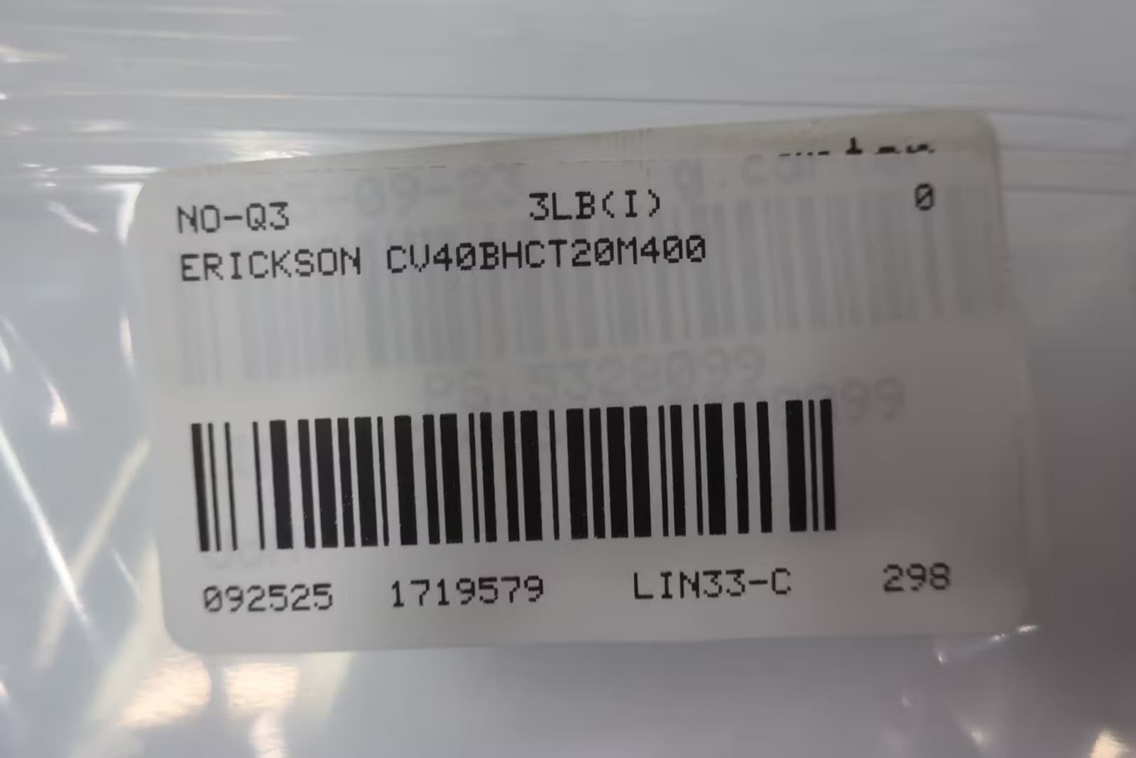 Erickson CV40BHCT20M400 Tool Holder 6