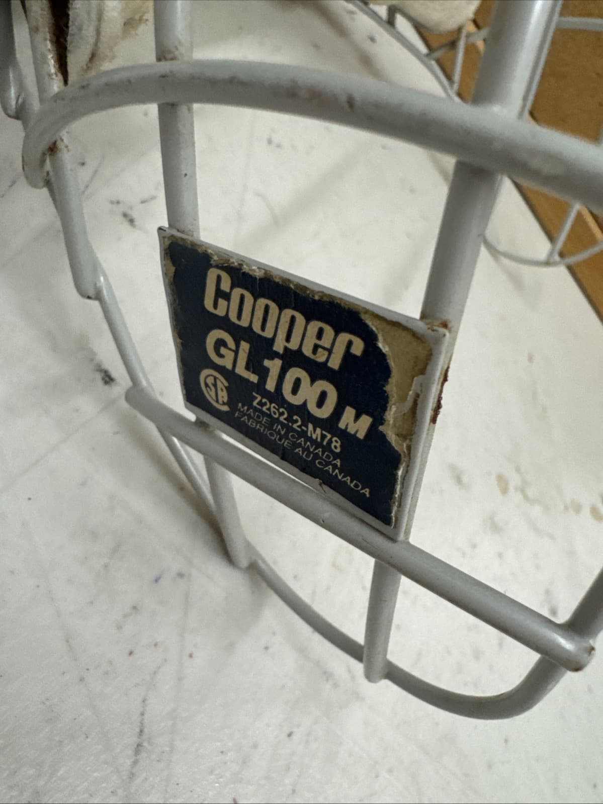 RARE! VINTAGE COOPER GL100 M ice GOALIE HOCKEY CAGE MASK Medium 3