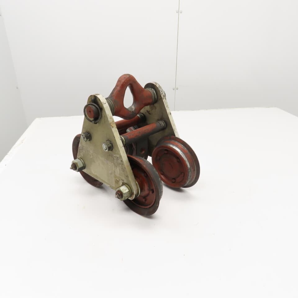 3 Ton Aluminum Frame Push/Pull Manual Hoist Beam Trolley 4" To 5-1/2" Flange 4