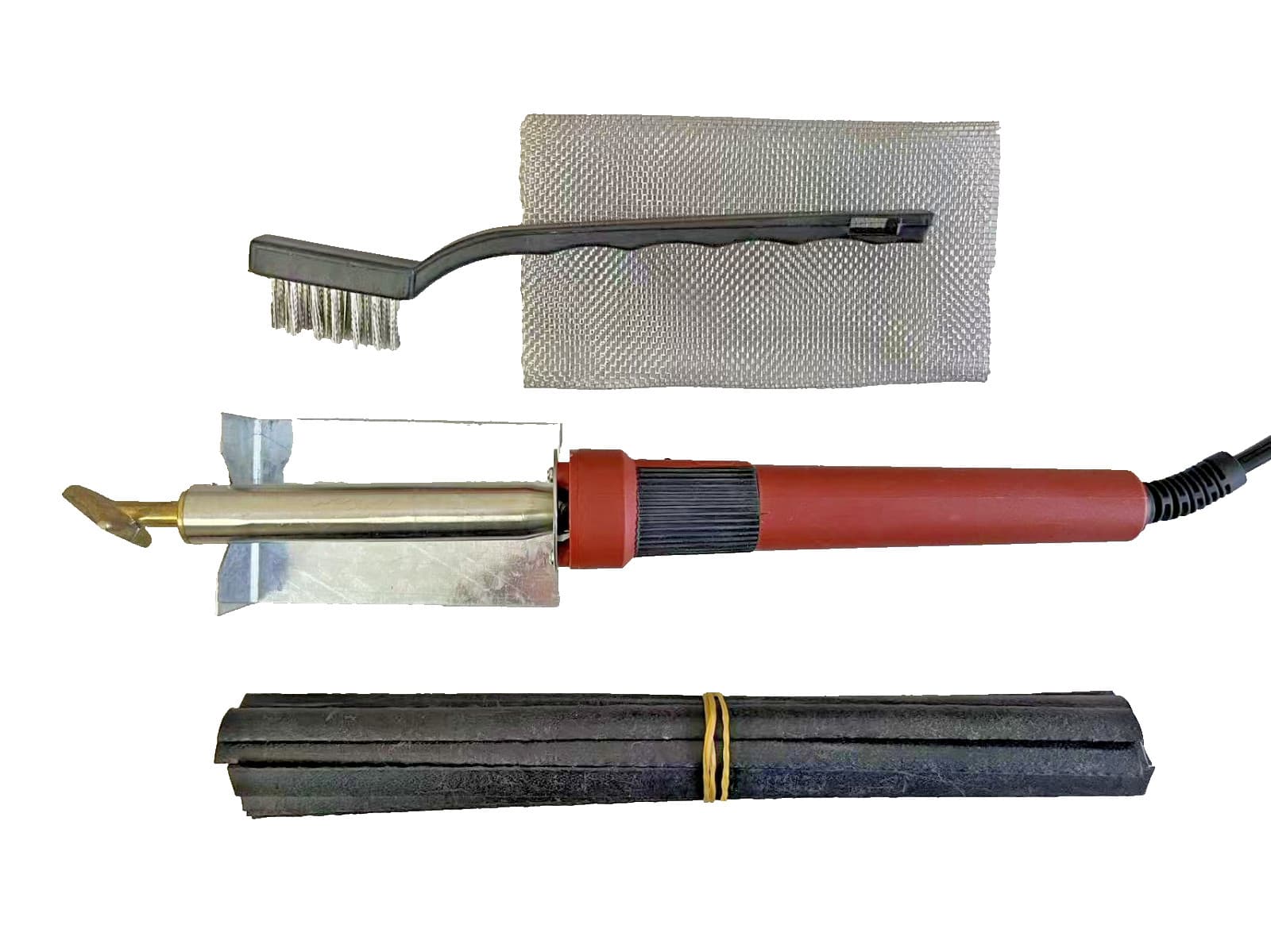 Plastic Welding Kit with Black Plastic Rods and Mesh, 80 Watt Iron 2