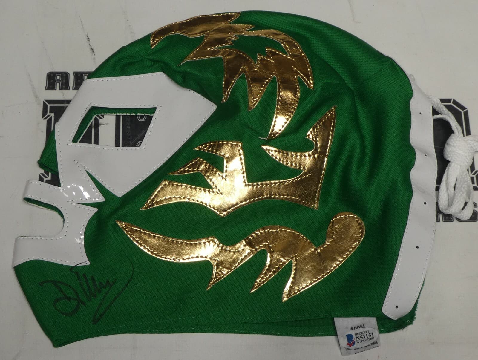 Dr. Wagner Jr Signed Lucha Libre Mask BAS COA AAA CMLL New Japan Pro Wrestling 5 2