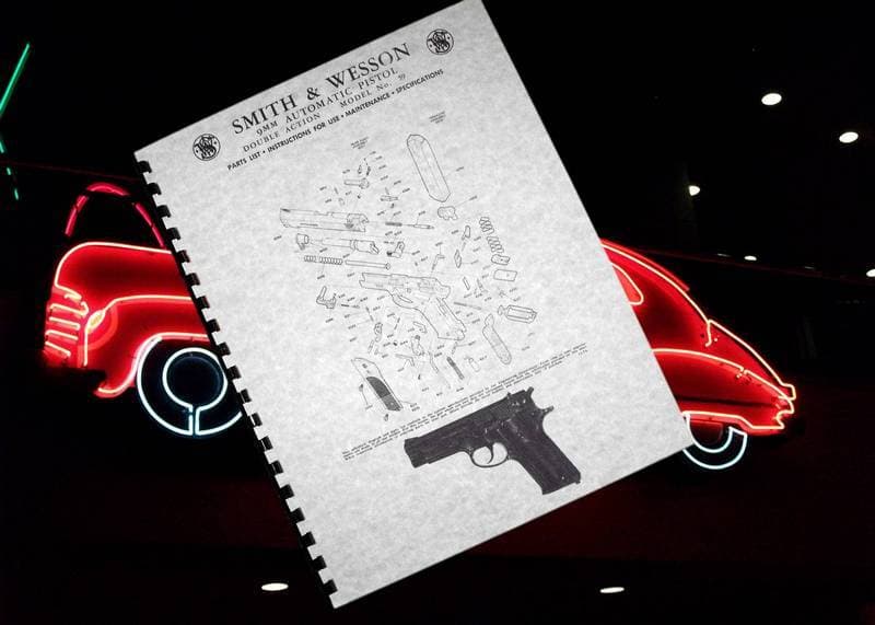 SMITH & WESSON 9MM Automatic Pistol MODEL 59 Gun Manual