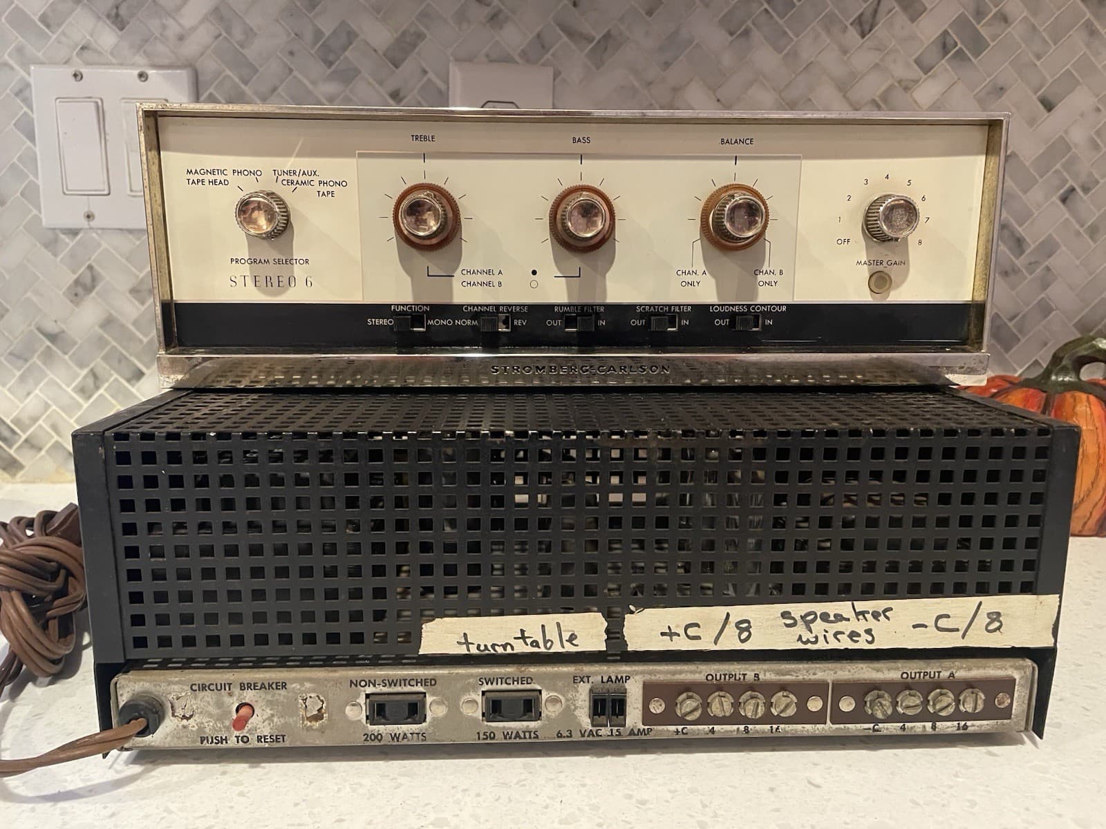 Stromberg Carlson ASP60  Amp & ASE6 Preamp