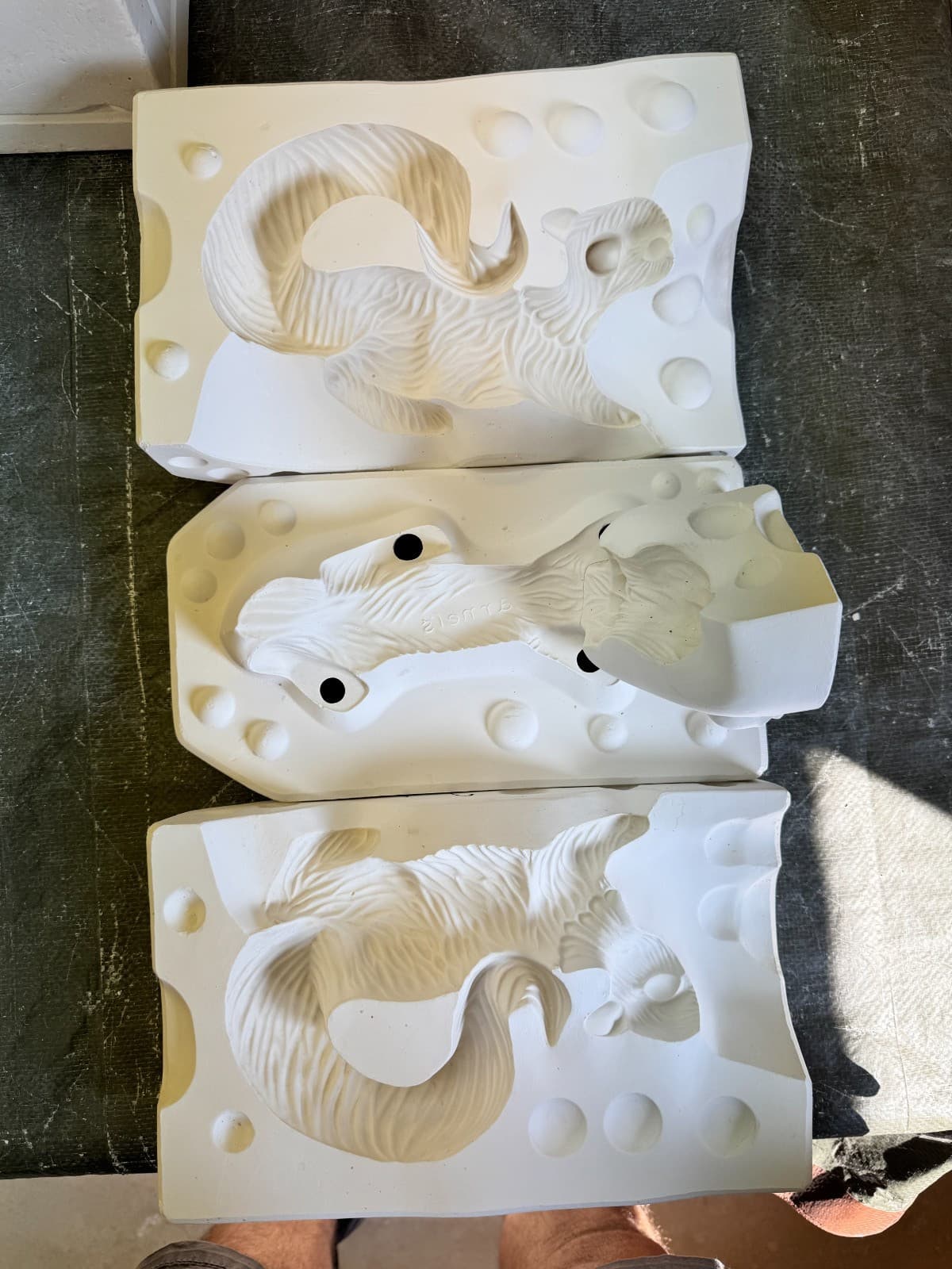 VINTAGE ARNEL'S CERAMIC MOLD #504-A SQUIRREL 4