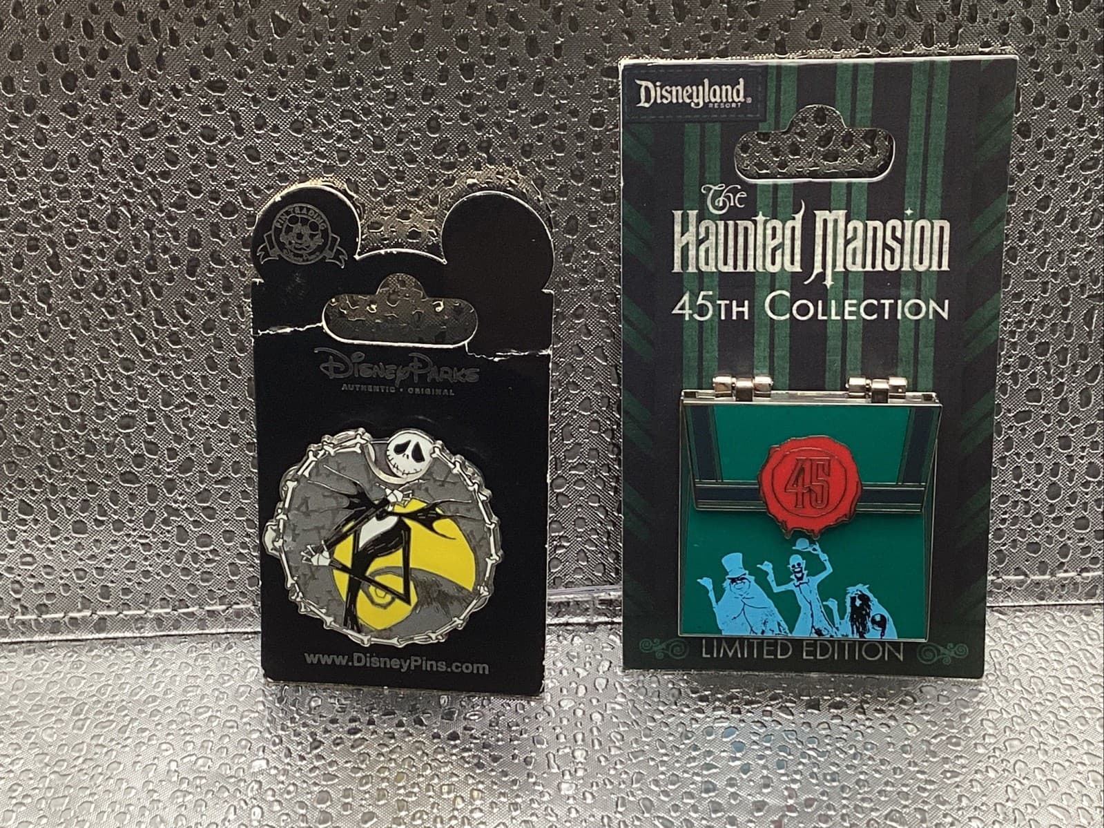 Disney Le 1500 Haunted Mansion Pin And Nightmare For Christmas Jack Pin