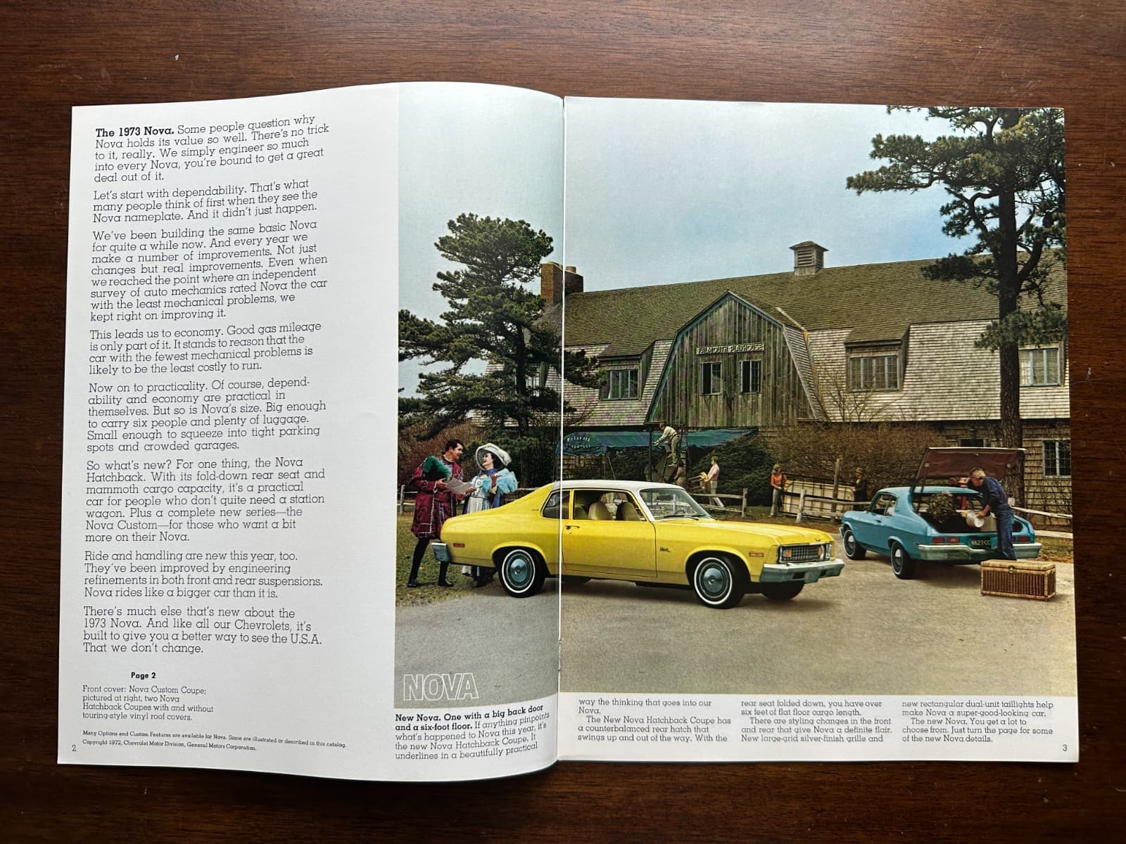 OEM 1973 Chevrolet Nova Dealer Brochure Booklet 2