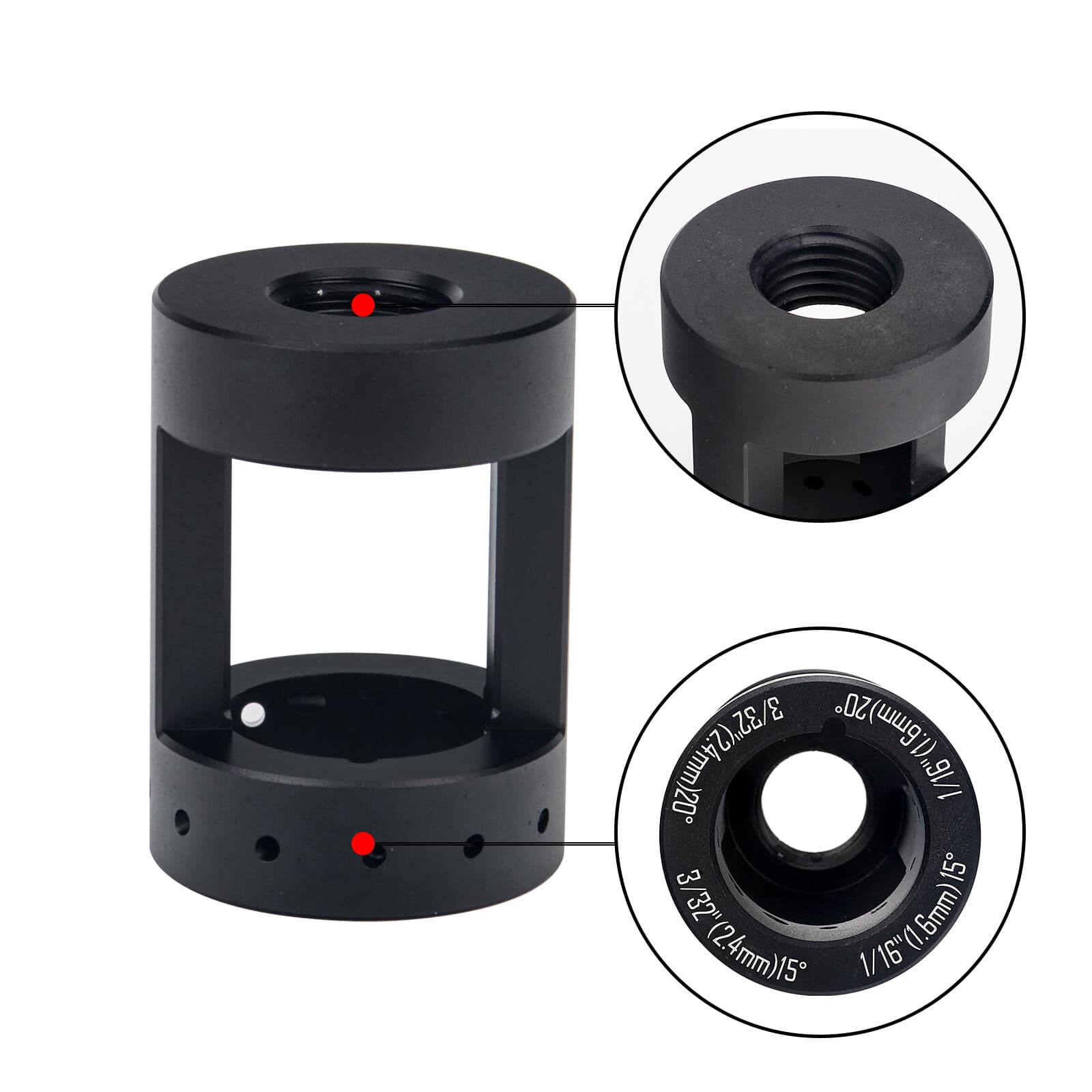 Tungsten Electrode Sharpener Grinder Multi-Angle & Offsets Aluminum TIG Welding 4