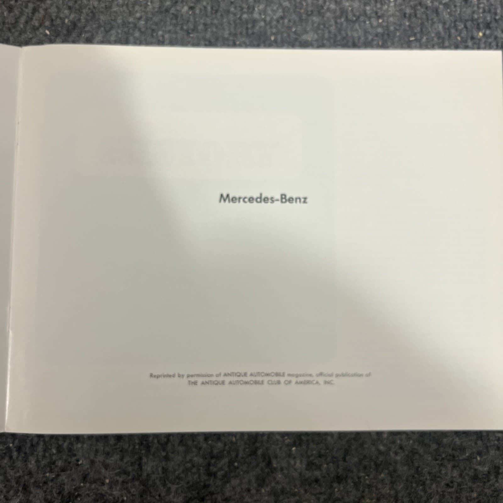 1971 Mercedes-Benz historical booklet promotional brochure 2