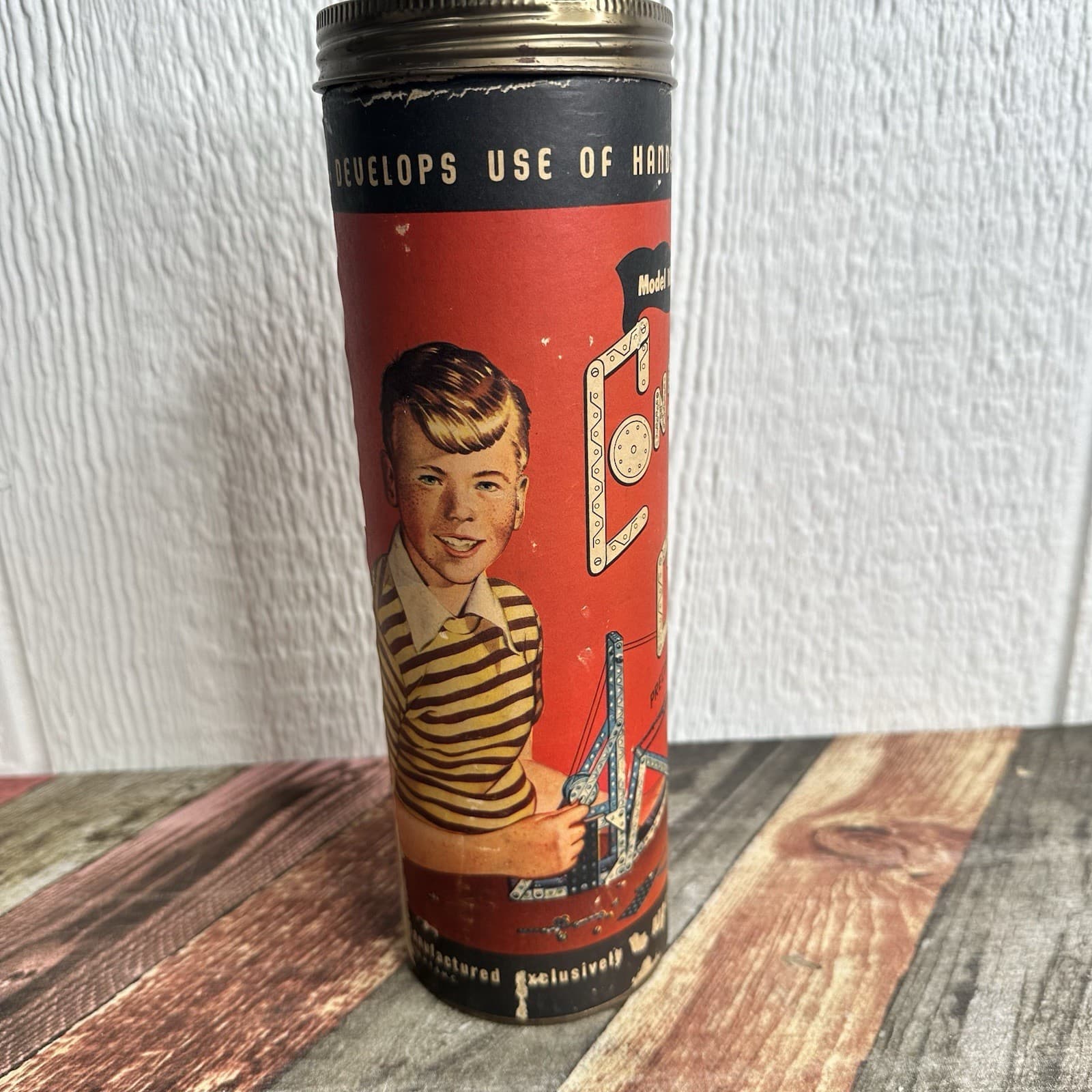 1948 Construct-O-Craft Building Toy Construction Set RARE Model 100 COMPLETE 2