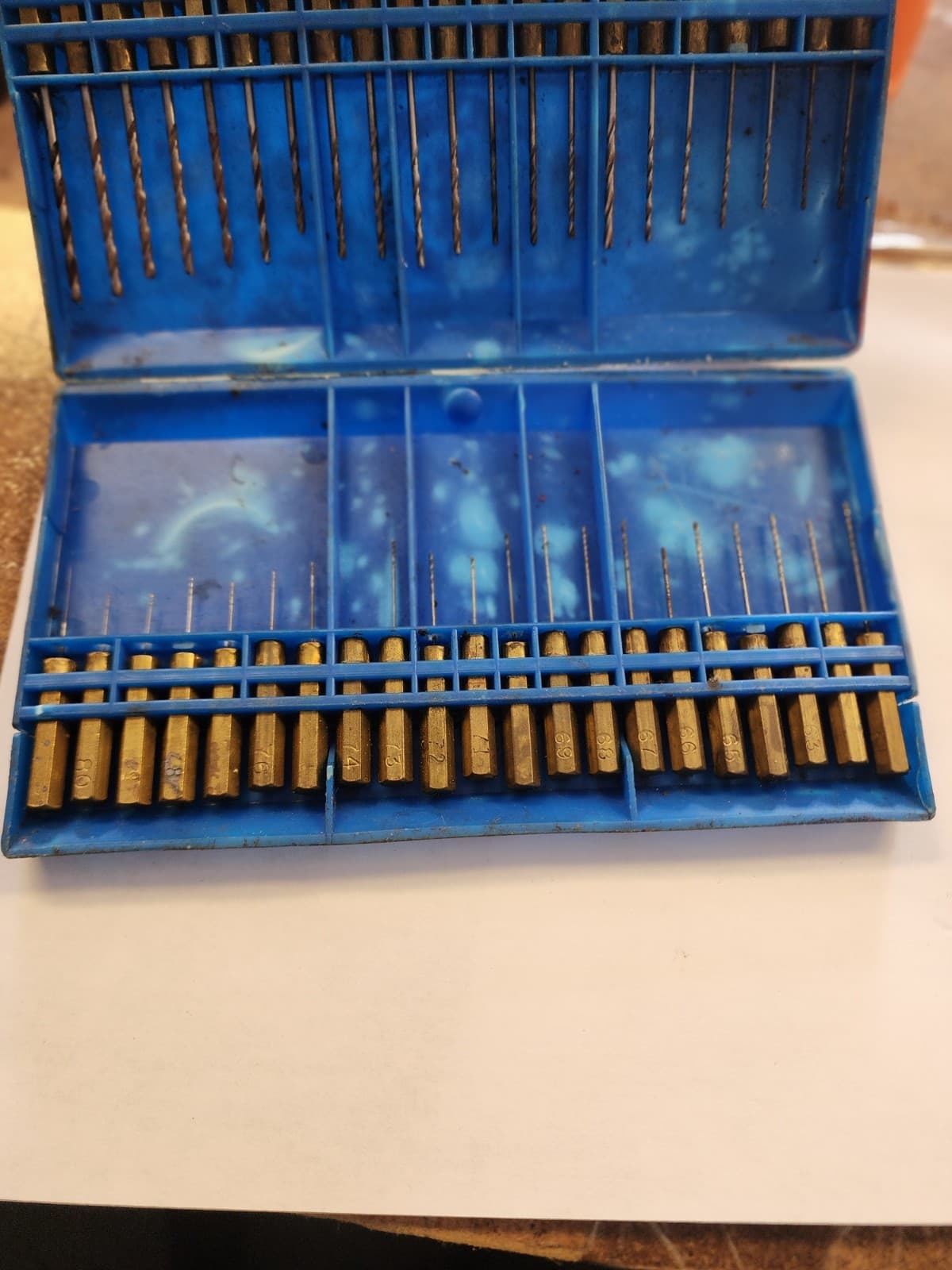 Anderson & Forrester Gauging Drill Bit Set one is missing the bit 6