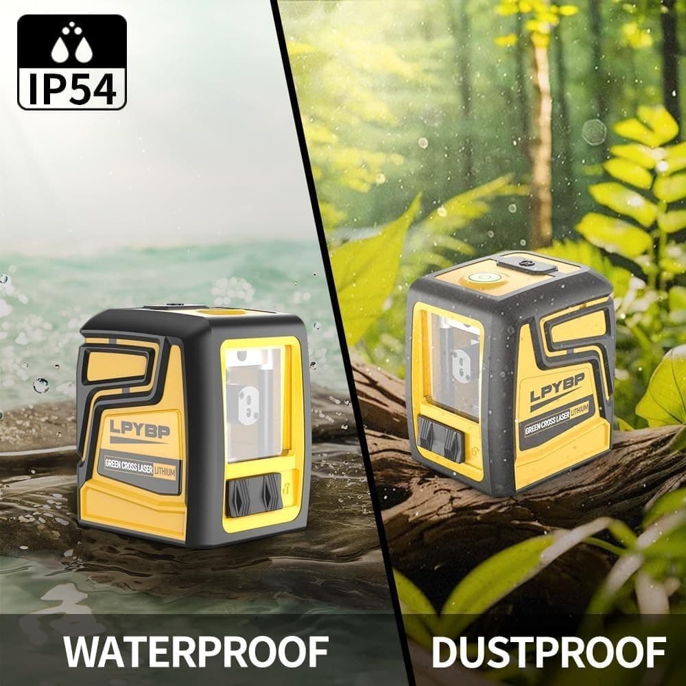 Laser Level 360° Tripod 100Ft Self Leveling Rechargeable Battery Cross Leveler 3