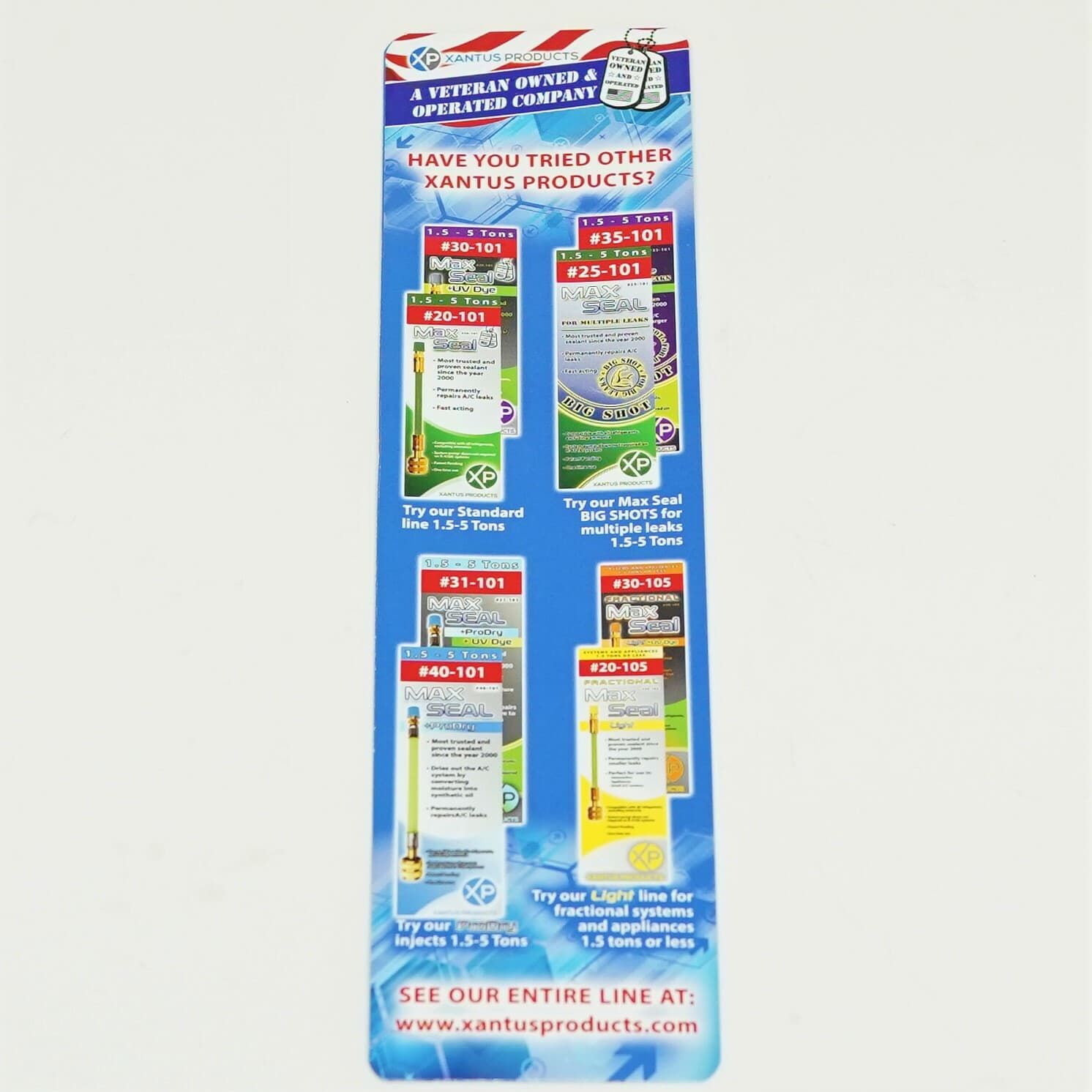 Xantus Products 26-101 Max Seal 6-15 Ton Direct Inject A/C Leak Sealant 5