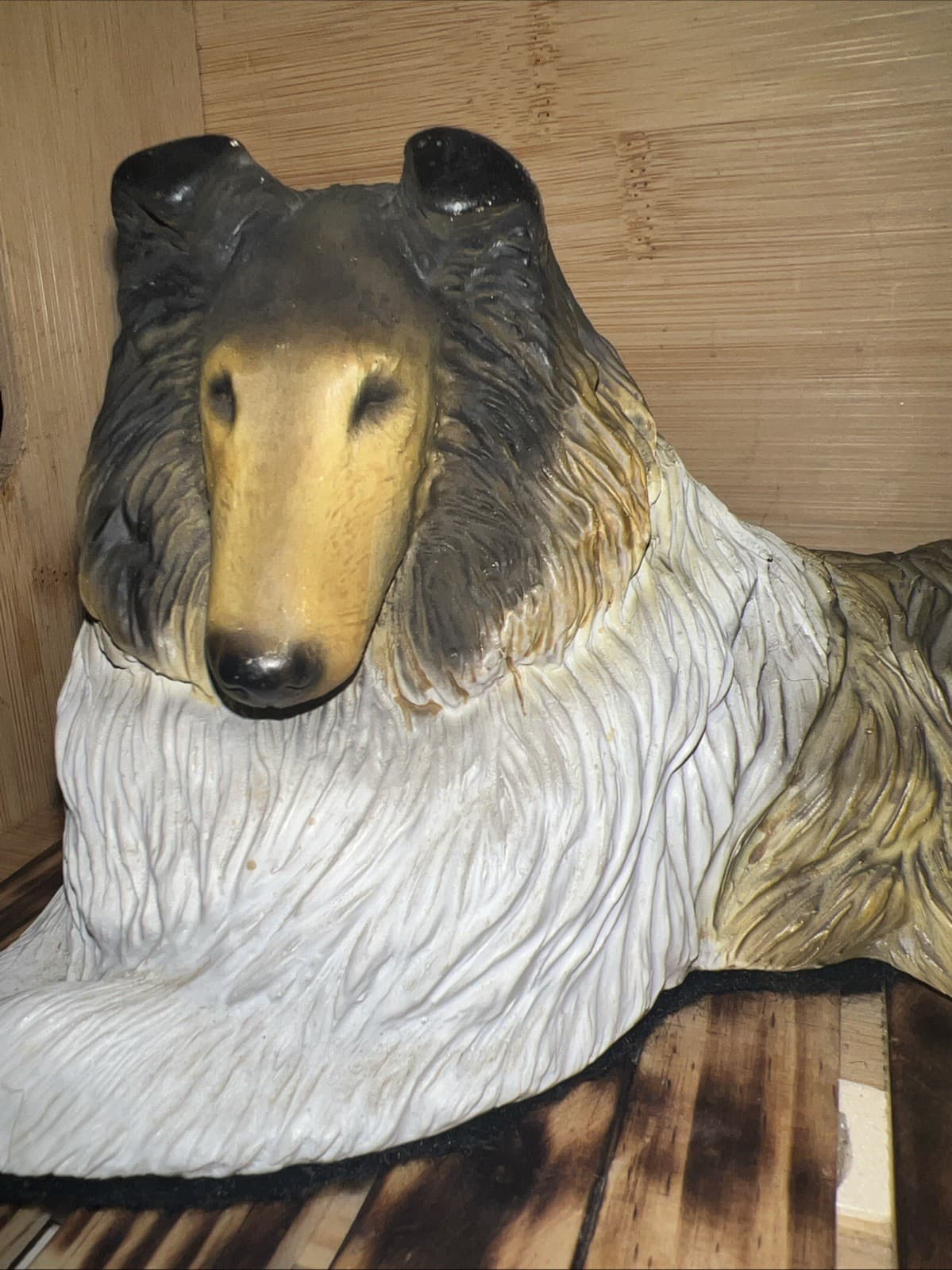 Vintage Sandicast Collie Dog Figurine Sculpture 3