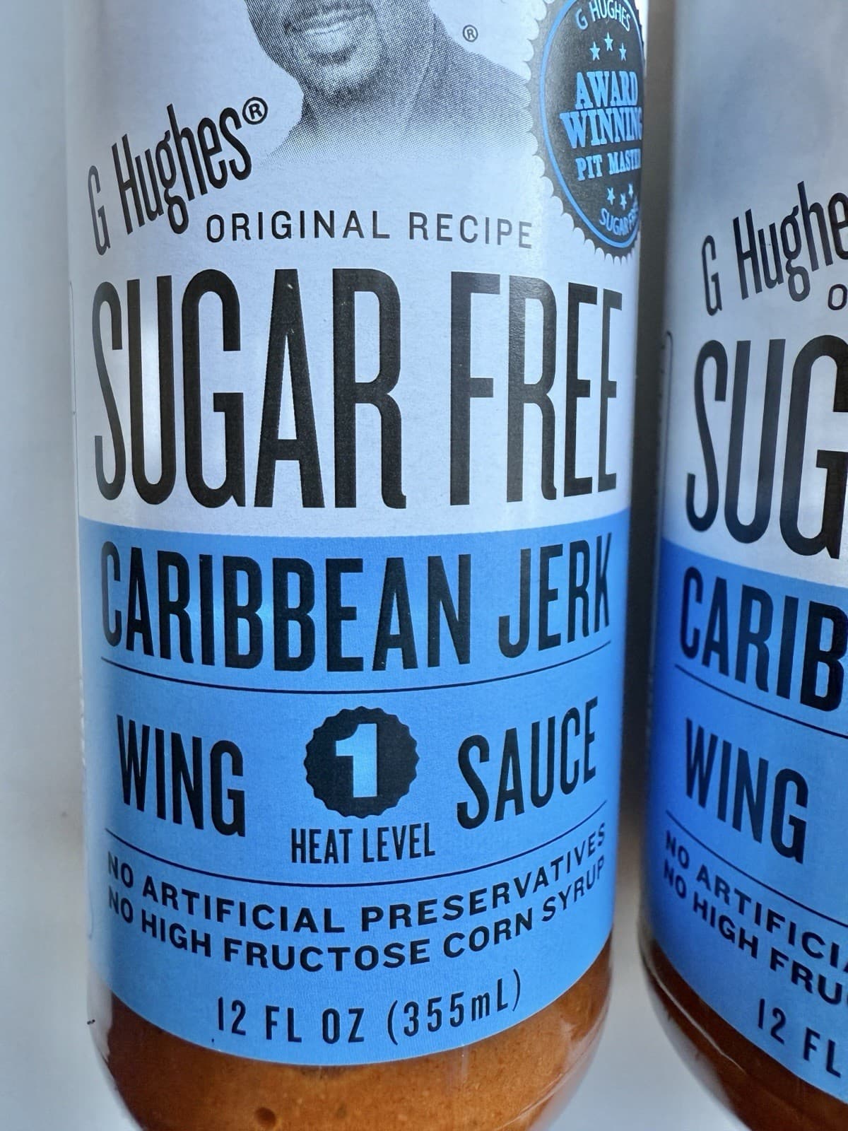 G Hughes Sugar Free Caribbean Jerk Wing Sauce (3 Pack) 12 oz bottles 2