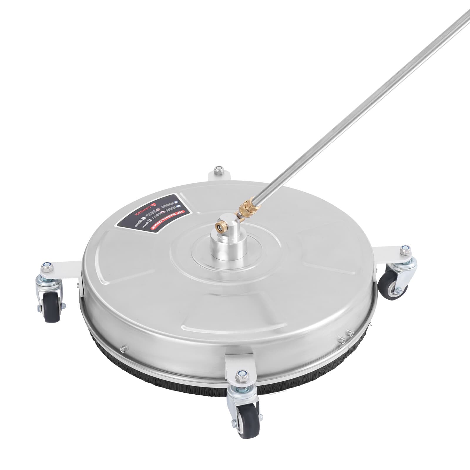 2-Nozzles Surface Cleaner Round Stainless Steel Surface Cleaning Machine 5000PSI 5