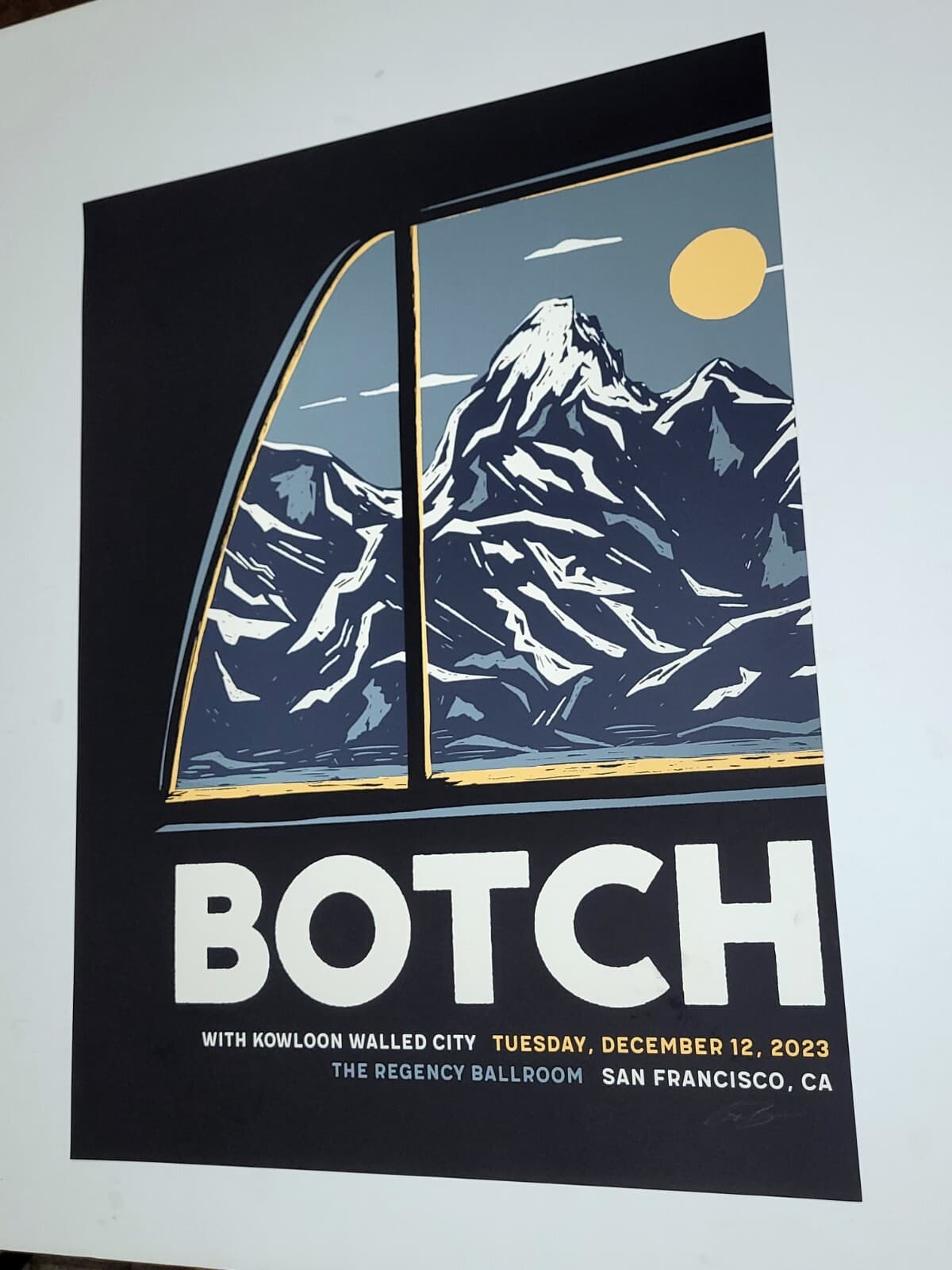BOTCH BAND Poster San Francisco SIGNED OFFICIAL Print Regency Ballroom 2023 3