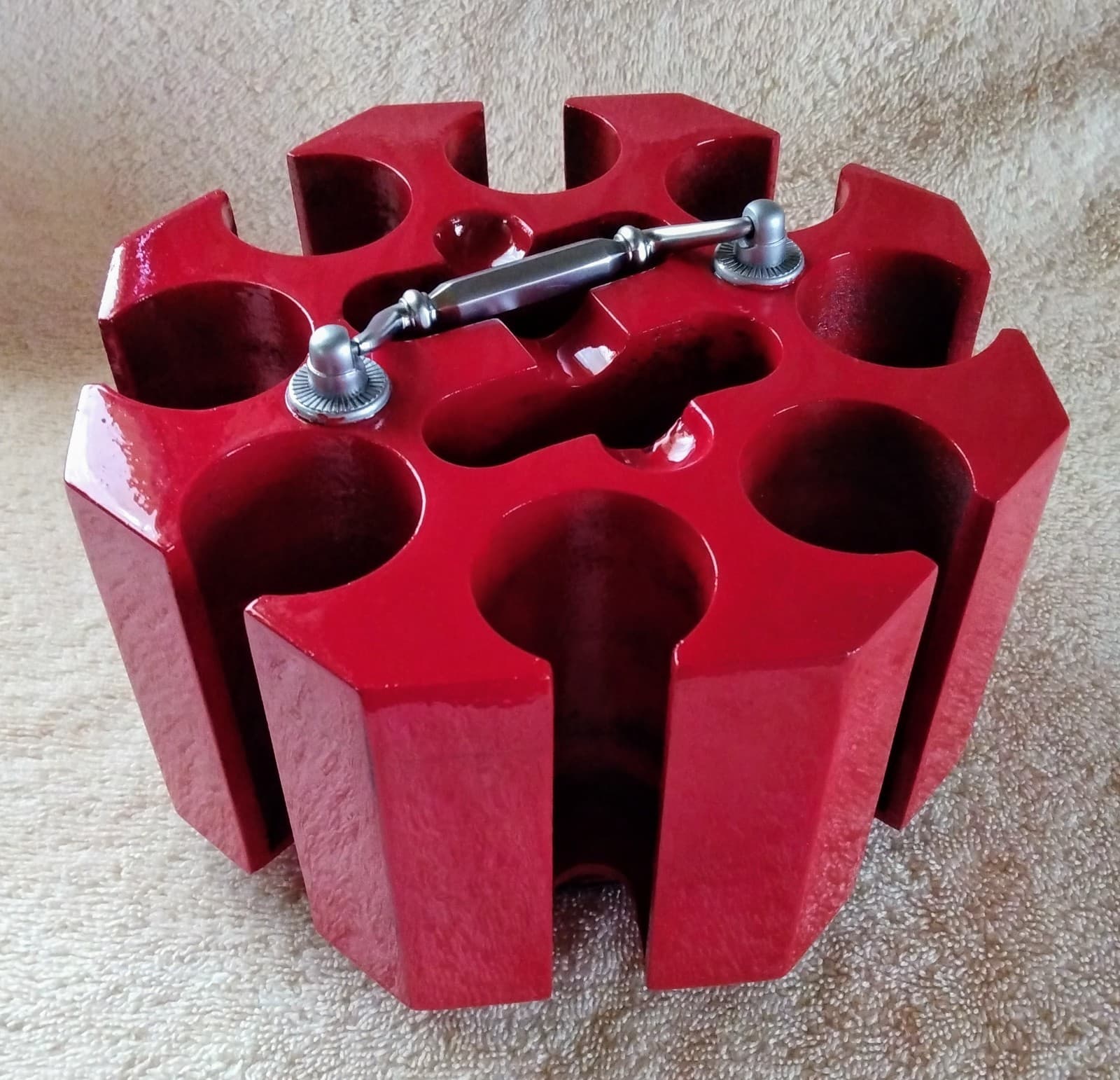 Ace Of Hearts Octagon Poker Set With Gold & Silver Marlboro Chips 6