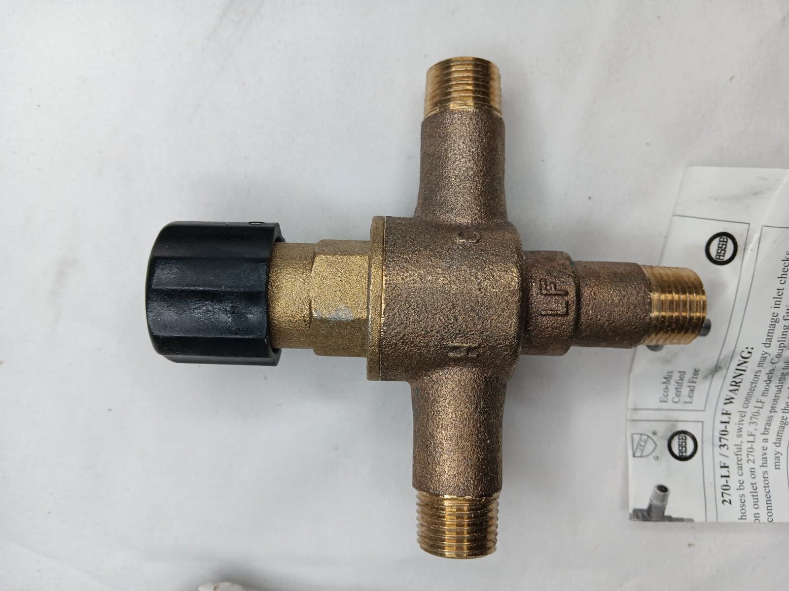 Leonard Point Of Use Mixing Valve Model 270-LF Brass Thermostatic 5