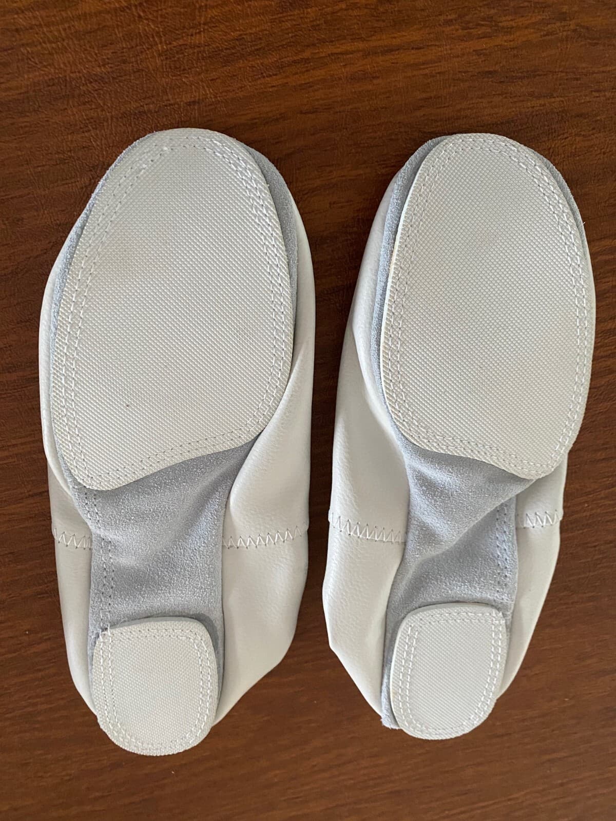 NEW DANSHUZ Leather Gymnastic Shoes, Split-sole White 2273 - Adult Size 6 2