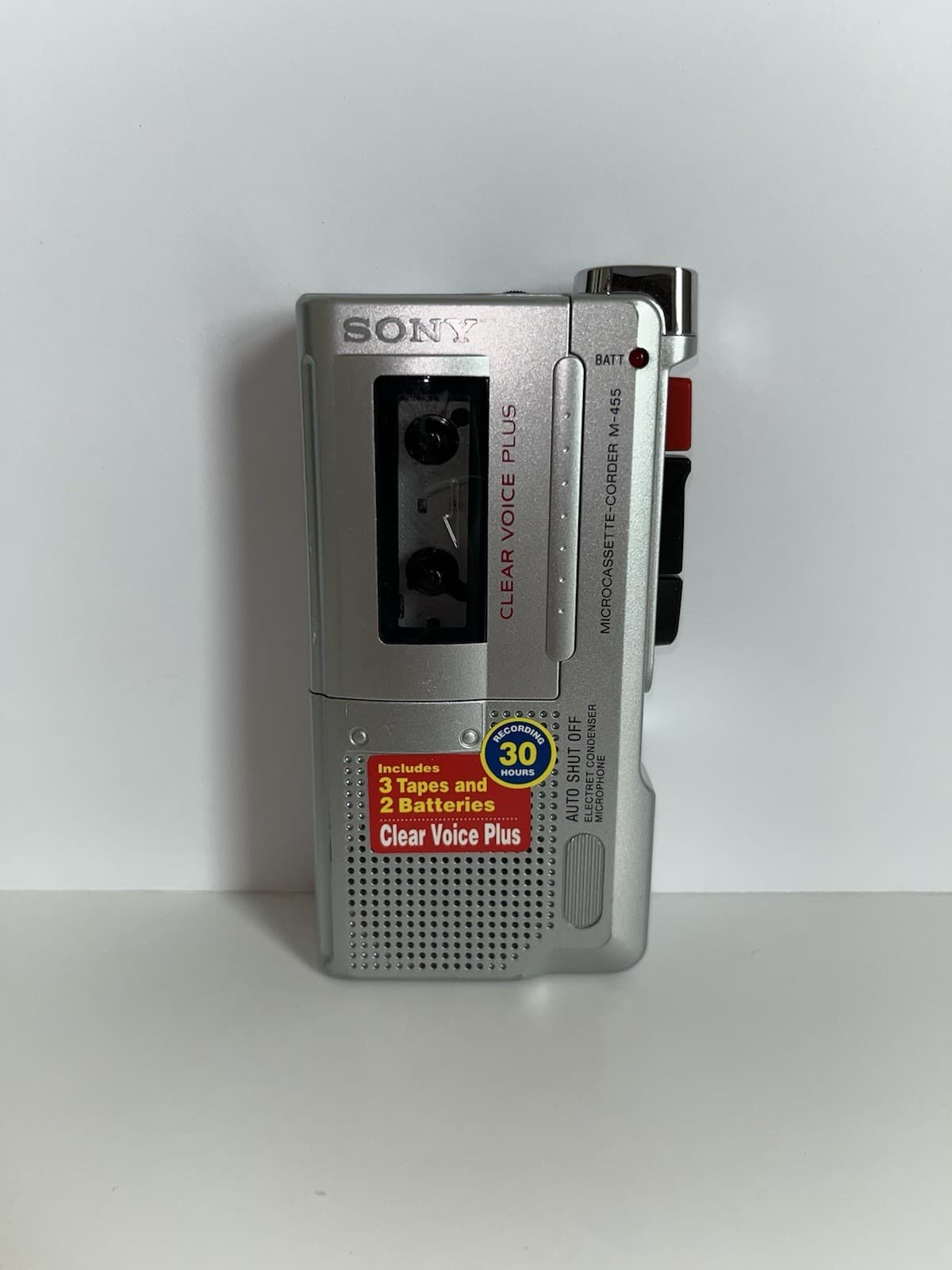 Sony M-455 Microcassette Voice Recorder with Tapes Tested 2