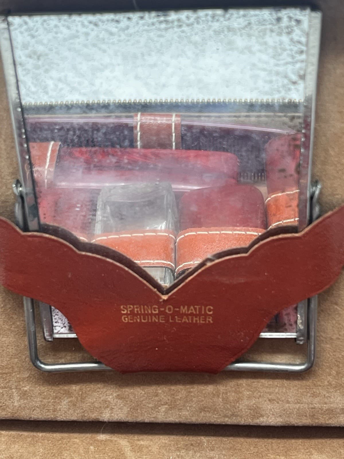 NOS Vtg 1940s JC Higgins Sears Large Leather Travel Kit Dressing Case 11 Pieces 4