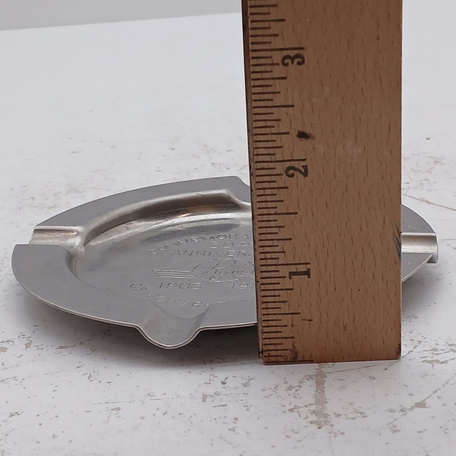 Ryan Aeronautical Company 50th Anniversary 1903-1953 Stainless Steel Ashtray vtg 6