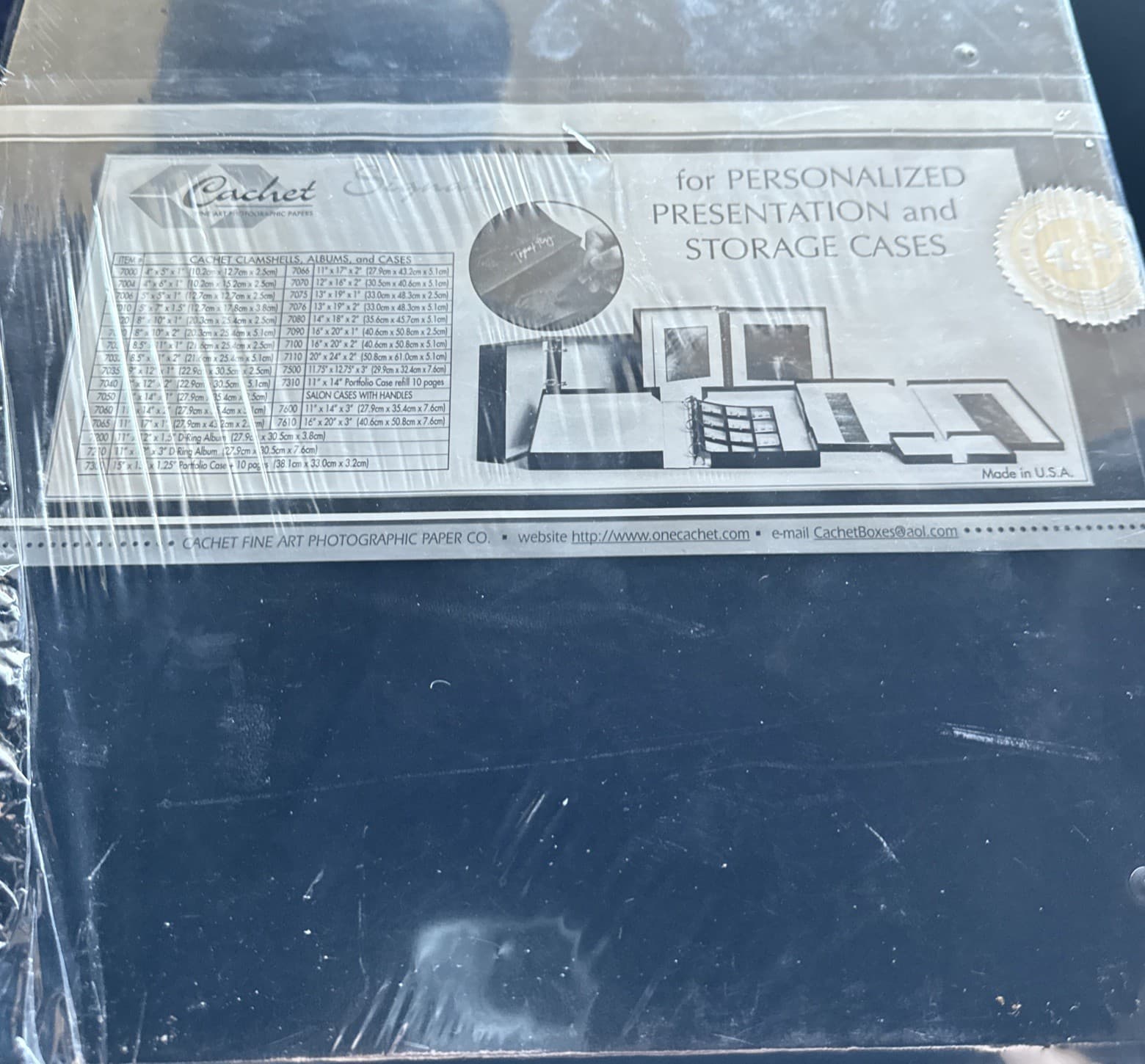 Archival Presentation and Storage Box  Cachet "D" Ring Album - 11 x 12 x 3" 4