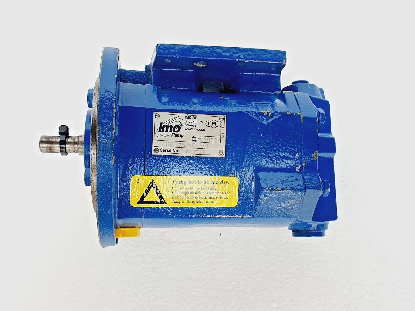 IMO ACE 25 NC/60 Gear Pump, Low Pressure Oil Pump, Mfg.Year 2022 # NEW 5