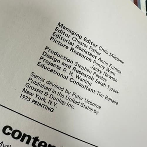 VTG 1975 Visual Educational Books Beneath The Oceans & The Human Body Kids 3