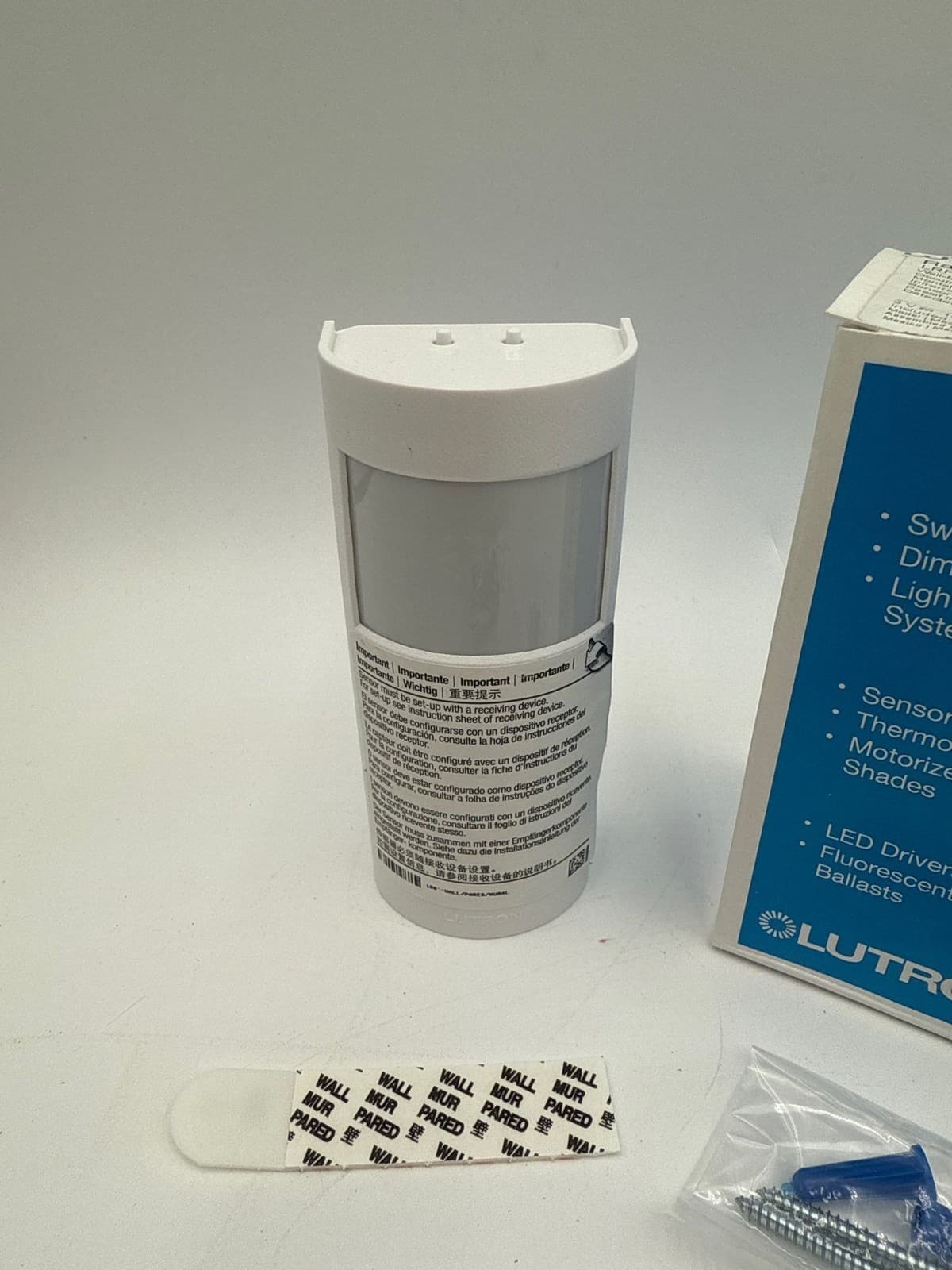 Lutron LRF2-OWLB-P-WH Radio Powr Savr 180 Wall Mount Occ Sensor Passive Infrared 3