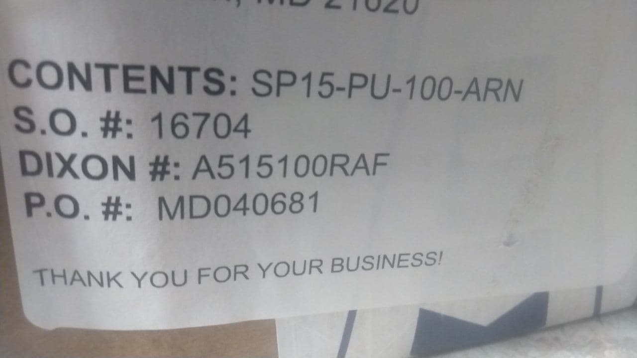 Dixon Valve A515100RAF 100 Ft Single Jacket Fire Hose w/Aluminum Rocker Lug (BW) 2