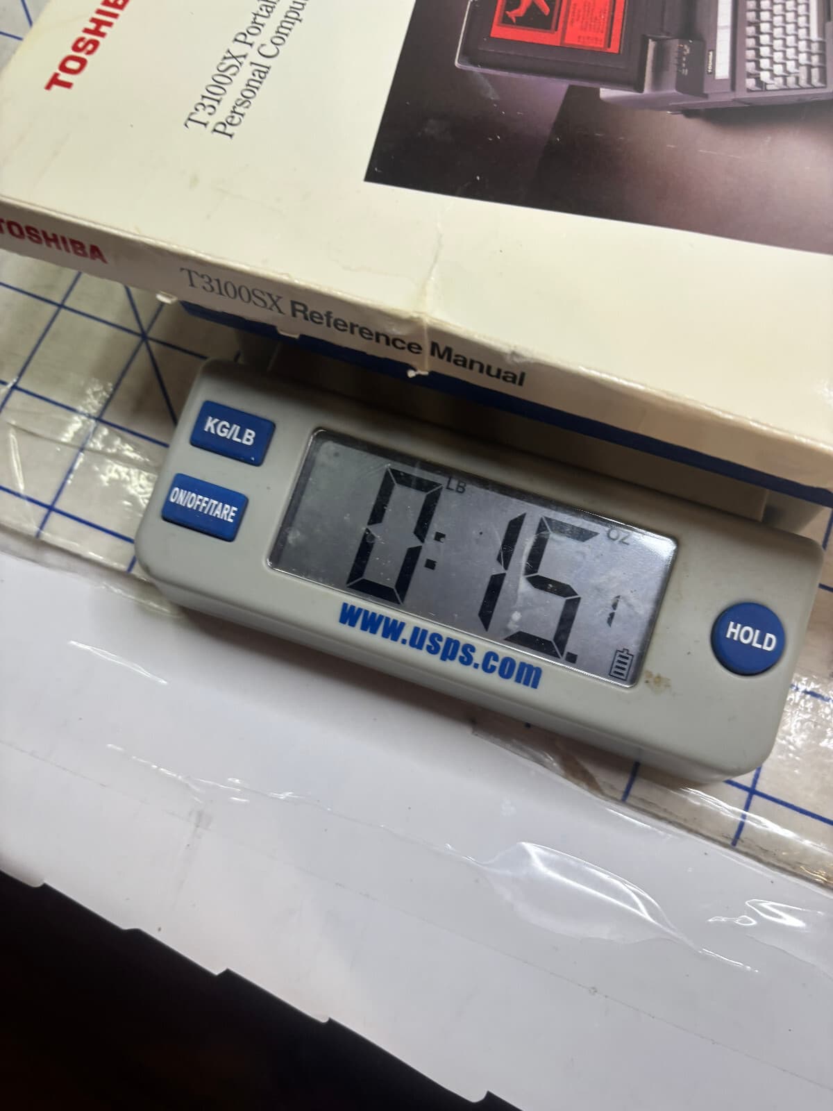 TOSHIBA T3100SX PORTABLE PERSONAL COMPUTER REFERENCE MANUAL C121-1289M1 3