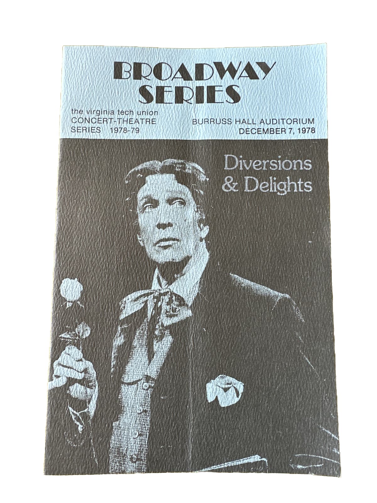 Vincent Price  "Diversions and Delights"  Souvenir Program  1978  Oscar Wilde