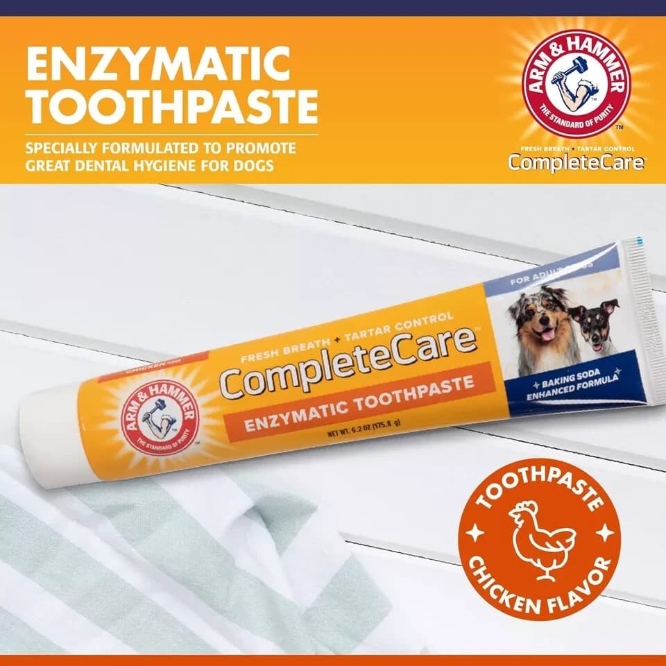 Arm & Hammer Complete Care Enzymatic Dog Toothpaste, 6.2 oz (Pack of 1) 3