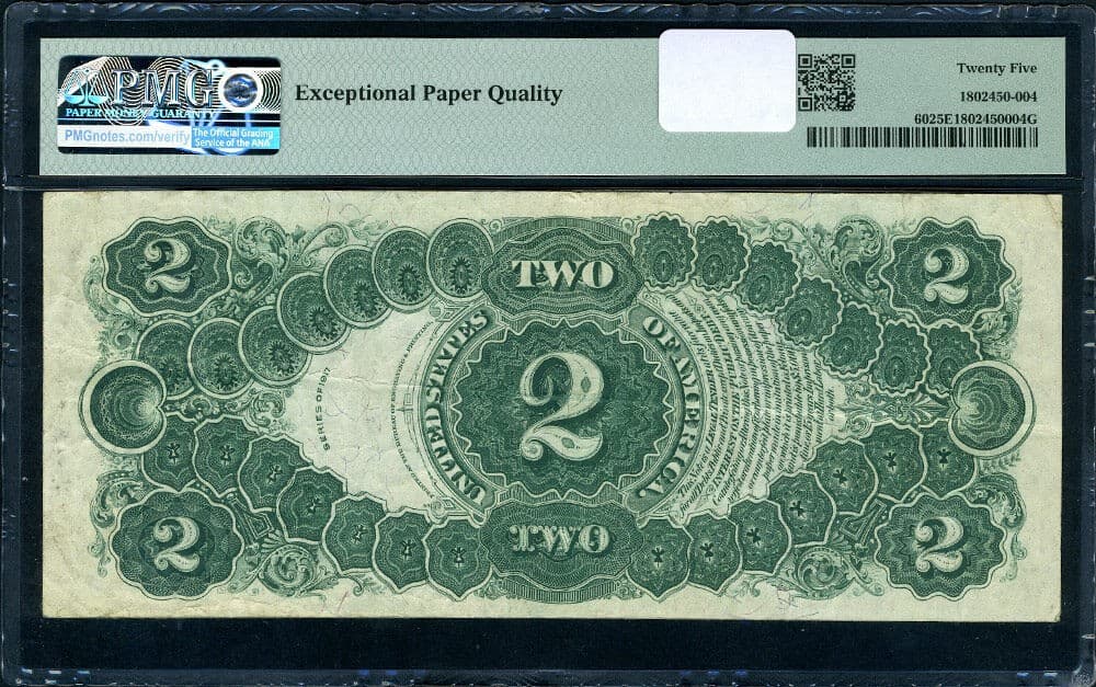 FR. 60 $2 1917 Legal Tender PMG VF25 EPQ 3