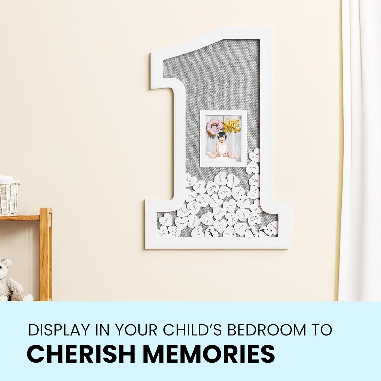 GLM Adorable First Birthday Decorations - Guest Book Alternative for a 1st Bi... 3