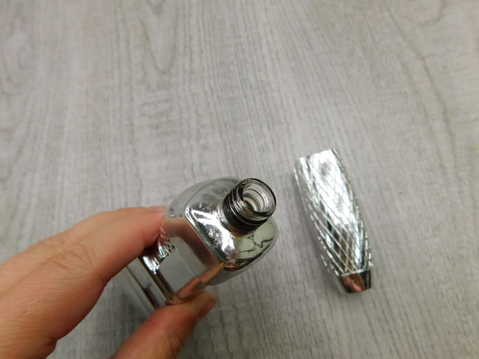 Vantage After Shave Silver Carpenter Cologne Decanter Mancave Wrench Tools 6